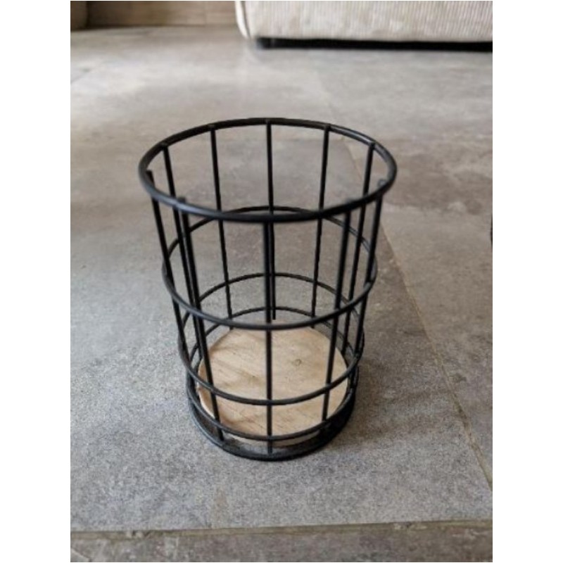 Porte couvert bois noir 