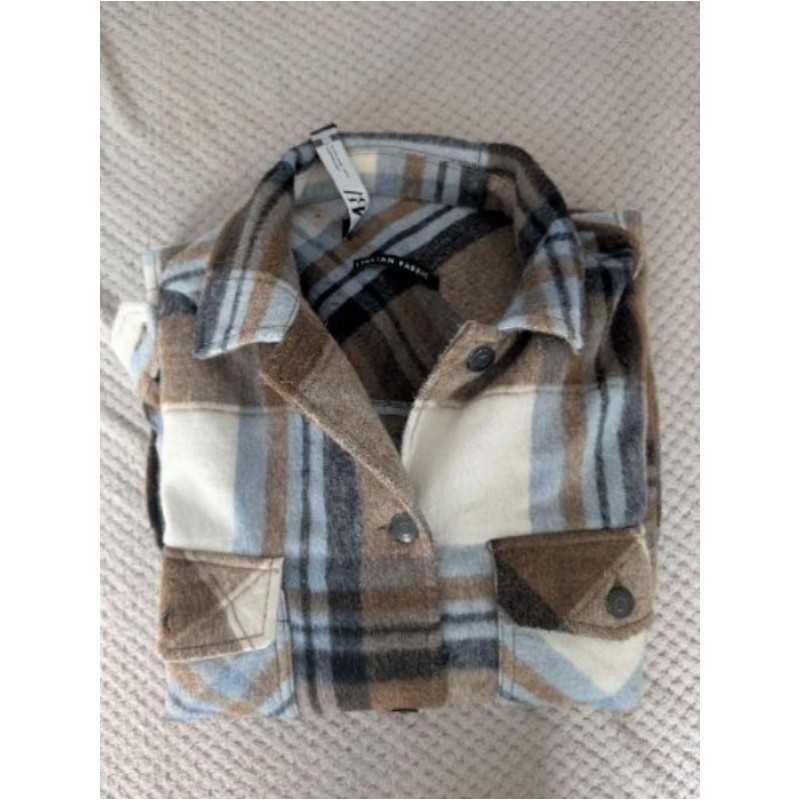 Veste carreaux marron Zara TXL 