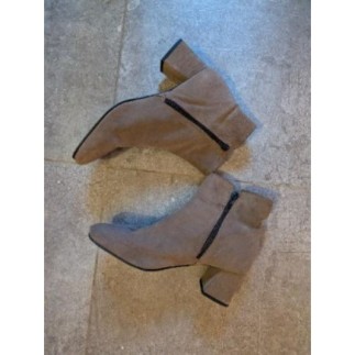 Bottines cuir marrons T39 