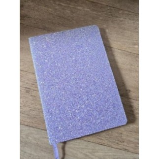 Cahier violet a paillettes 