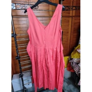 Robe 100% coton orange...