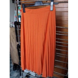 Jupe plis soleil orange...