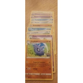Lot de 10 cartes Pokemon Go...