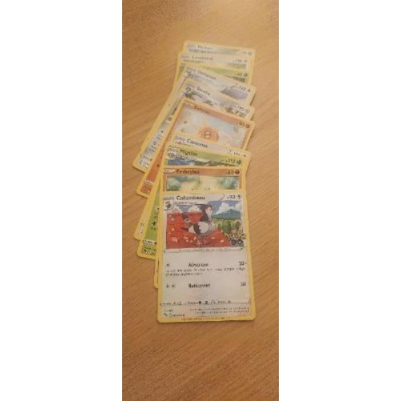 Lot de 10 cartes Pokémon Go sans doublure 