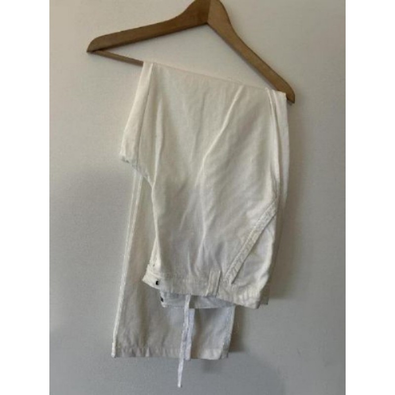 Pantalon blanc  lin homme T 44