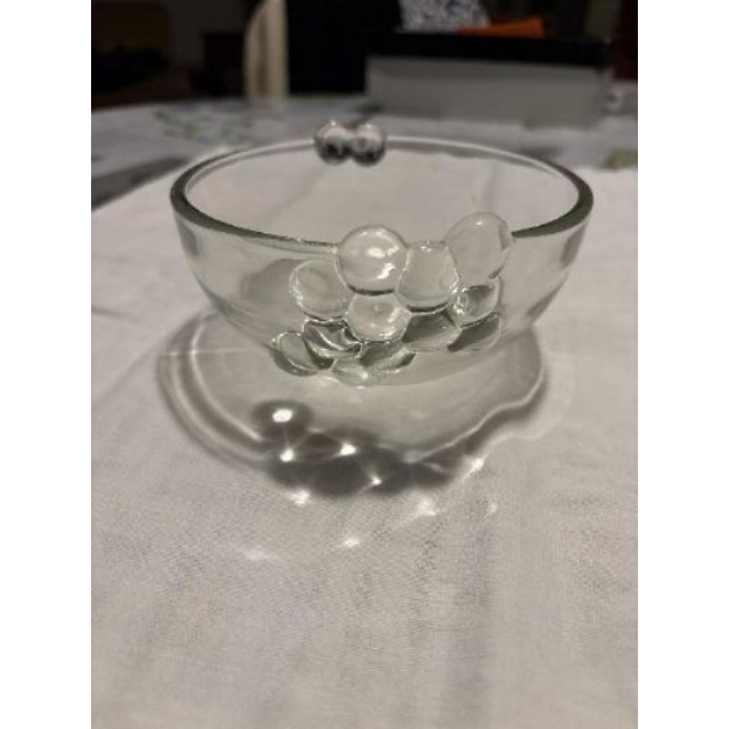 Coupelle en verre blanc