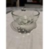 Coupelle en verre blanc