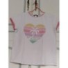 Tee-shirt fille Okaidi blanc 10 ans