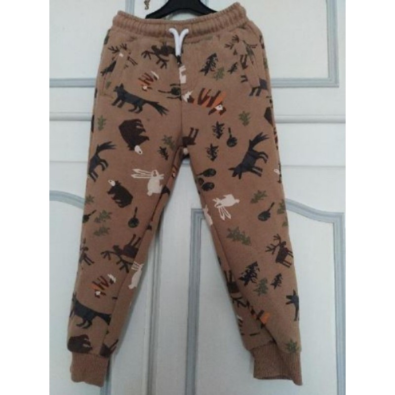 Pantalon jogging marron Taille 6-8 ans
