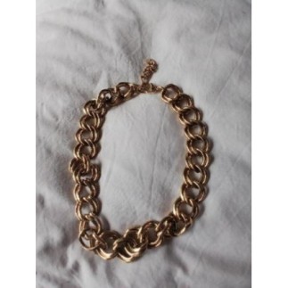 collier maille doré