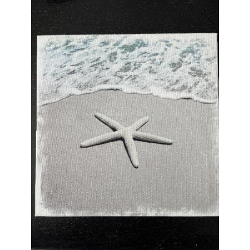 Cadre carré étoile de mer