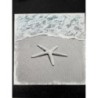 Cadre carré étoile de mer