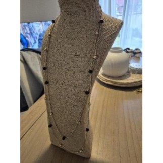 Sautoir Doré et noir