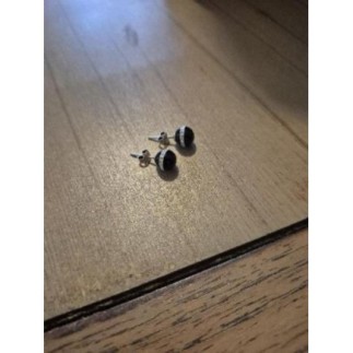 Boucles d'oreilles noires...