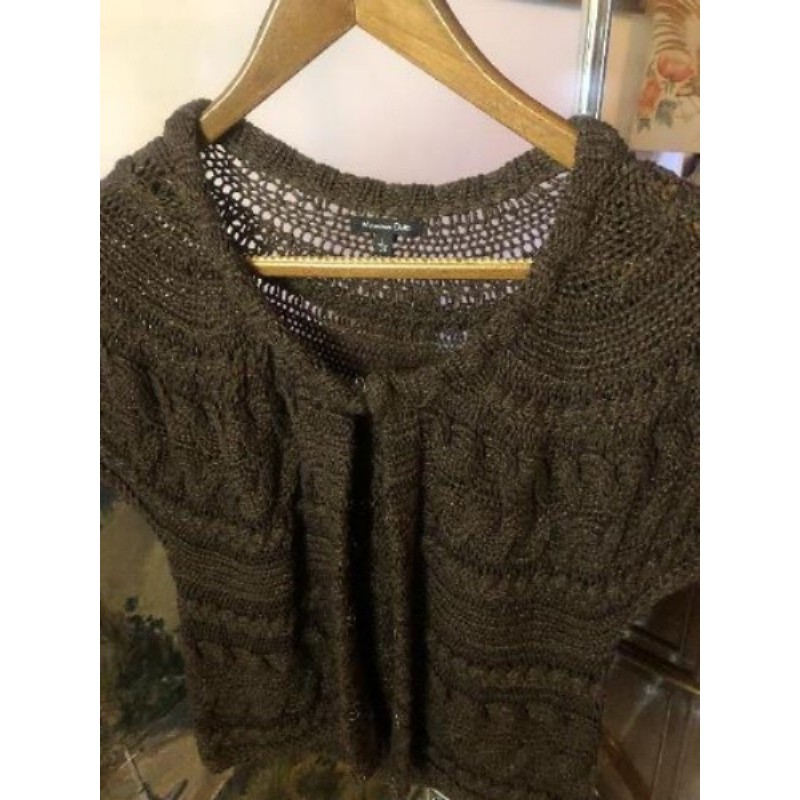 Top Femme coton marron Massimo Dutti T L