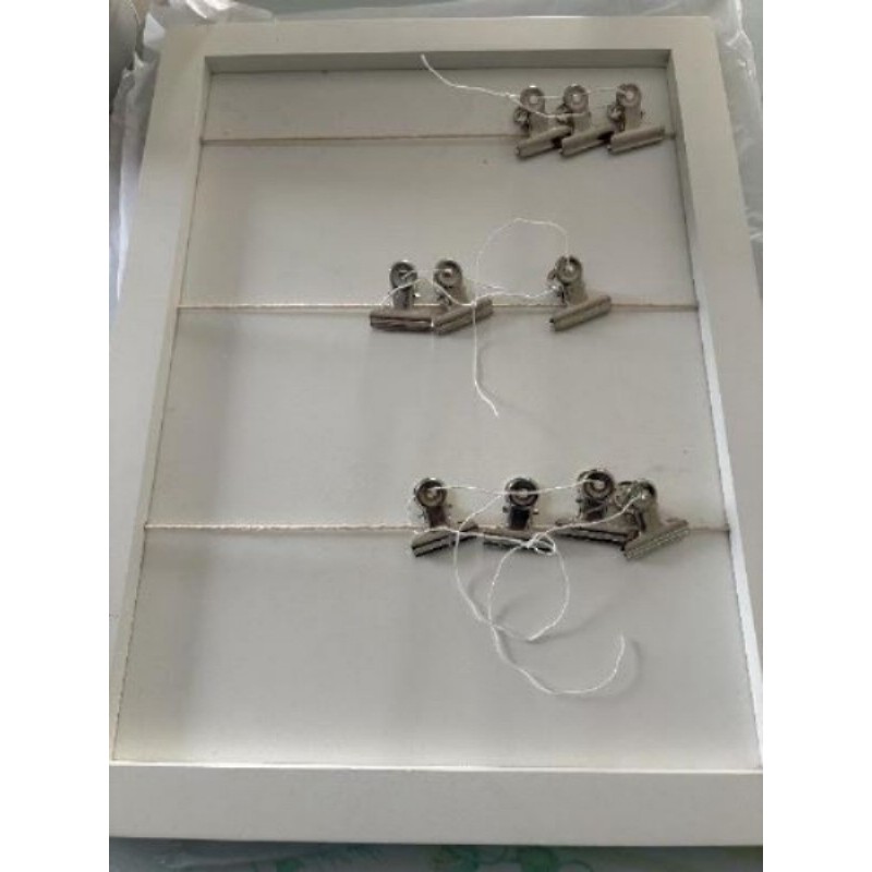 Cadre porte photos bois blanc