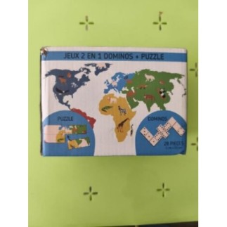 JEUX 2 EN 1 DOMINOS +PUZZLE