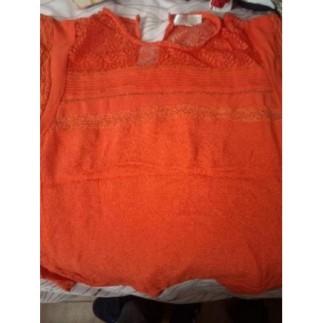 Haut irange rouge taille L