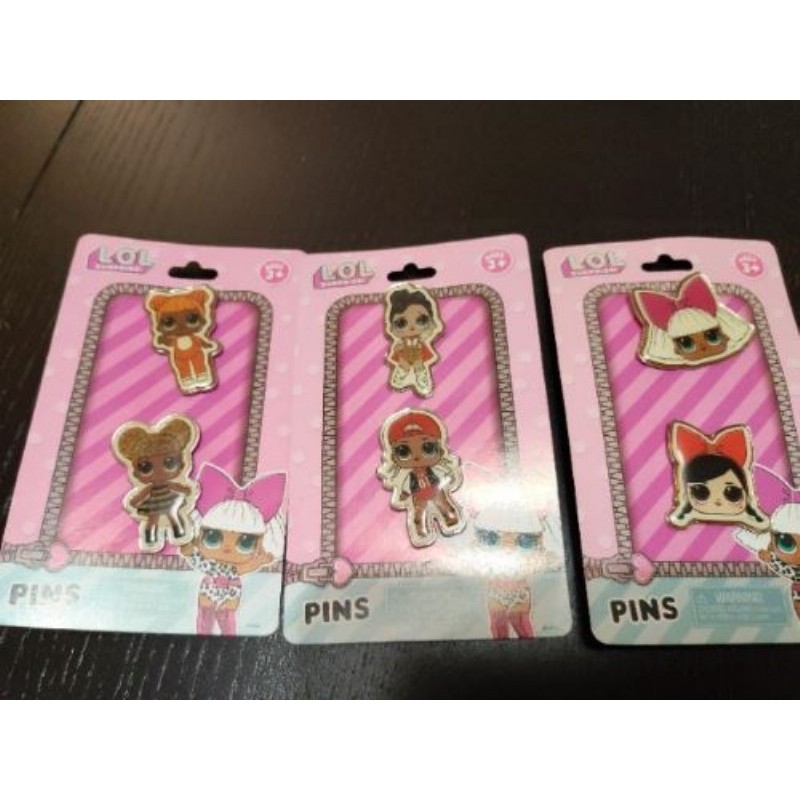Lot de 3 planches PINS  LOL 