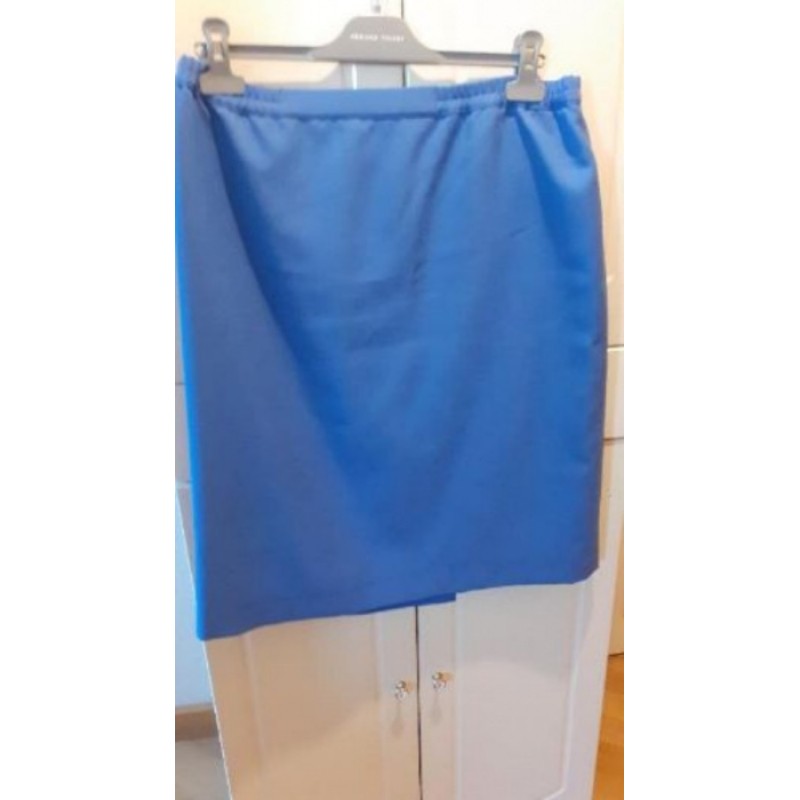 Jupe bleue Coutureine - T. élastique côtés