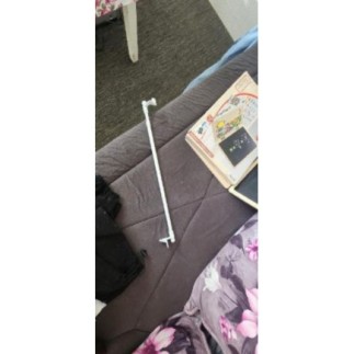 Tringle rideaux blanc