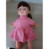 Poupée cheveux robe rose
