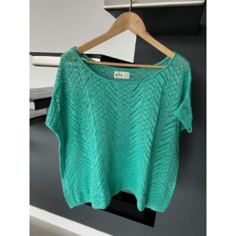 Pull femme vert - marque Hollister - Taille XS/S
