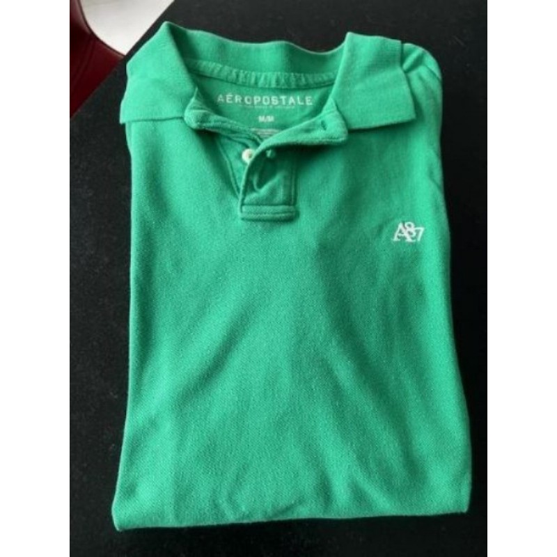 Polo homme - couleur verte - marque Aeropostale - Taille M