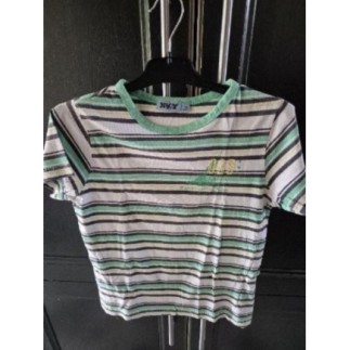 T-shirt G Kiabi raye vert