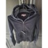 Gilet sweat capuche F 12a noir