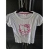 T-shirt F Hello Kitty 12a blanc