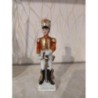 Figurine porcelaine d'Officier de l'Empire soldat - Uniforme rouge peint main