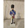 Figurine porcelaine d'officier de l'Empire Soldat - Uniforme bleu peint main