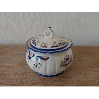 Sucrier en faïence - Décor...