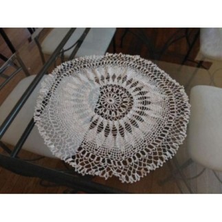Napperon rond en dentelle