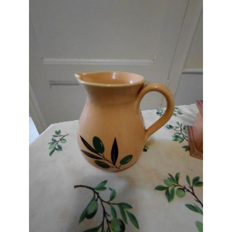 Pichet en céramique – Décor Olives style provençal