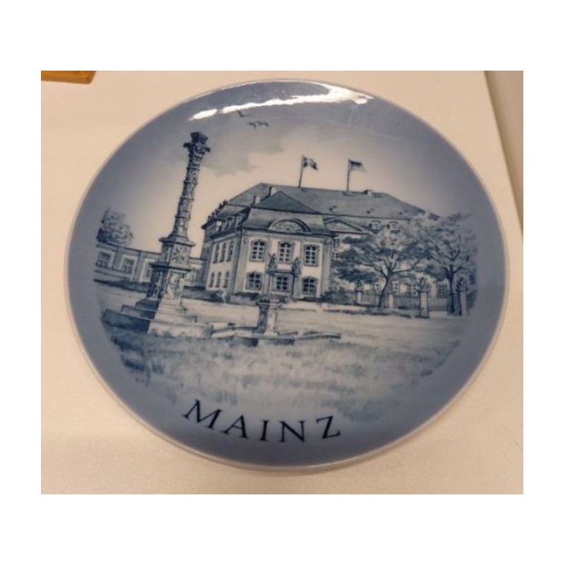 Assiette de collection Royal Copenhagen – Deutschhaus Mainz Édition limitée "Mainzer-Teller 1977/5"