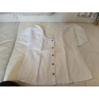 Top lin blanc monoprix, 6 à...