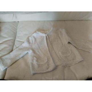 Veste gilet Mango blanc et...