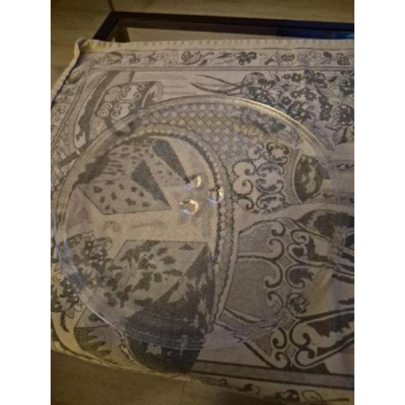 Plateau micro onde transparent