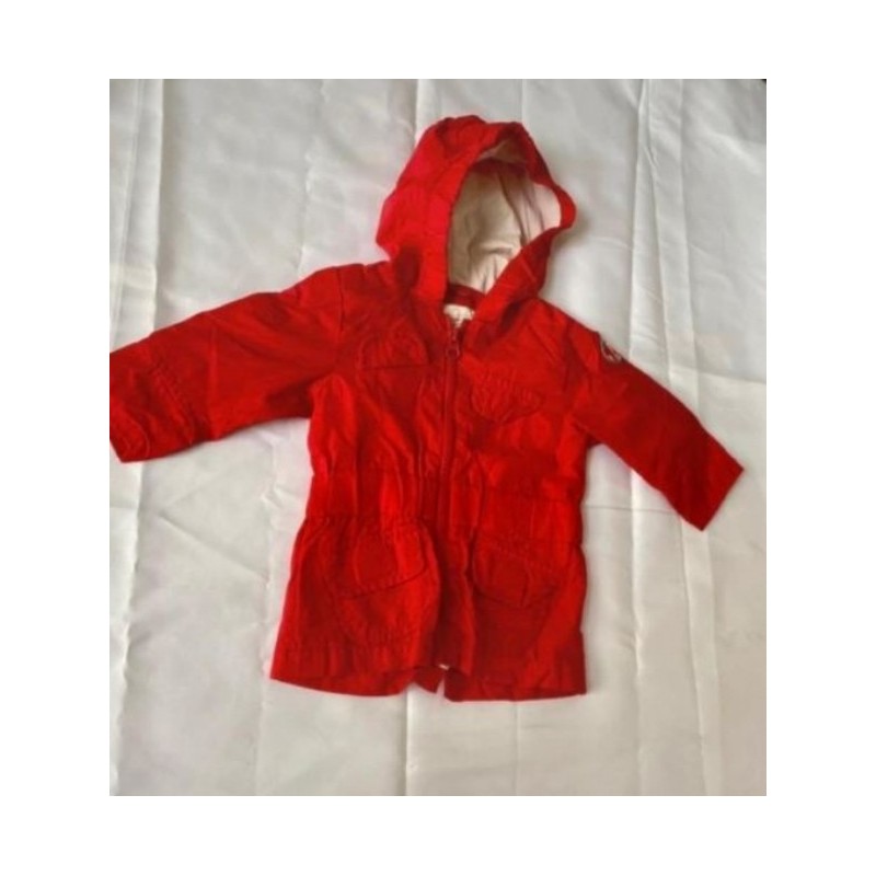 Trench / Coupe Vent Bébé PIROUETTE Rouge, Taille 3 mois, Neuf