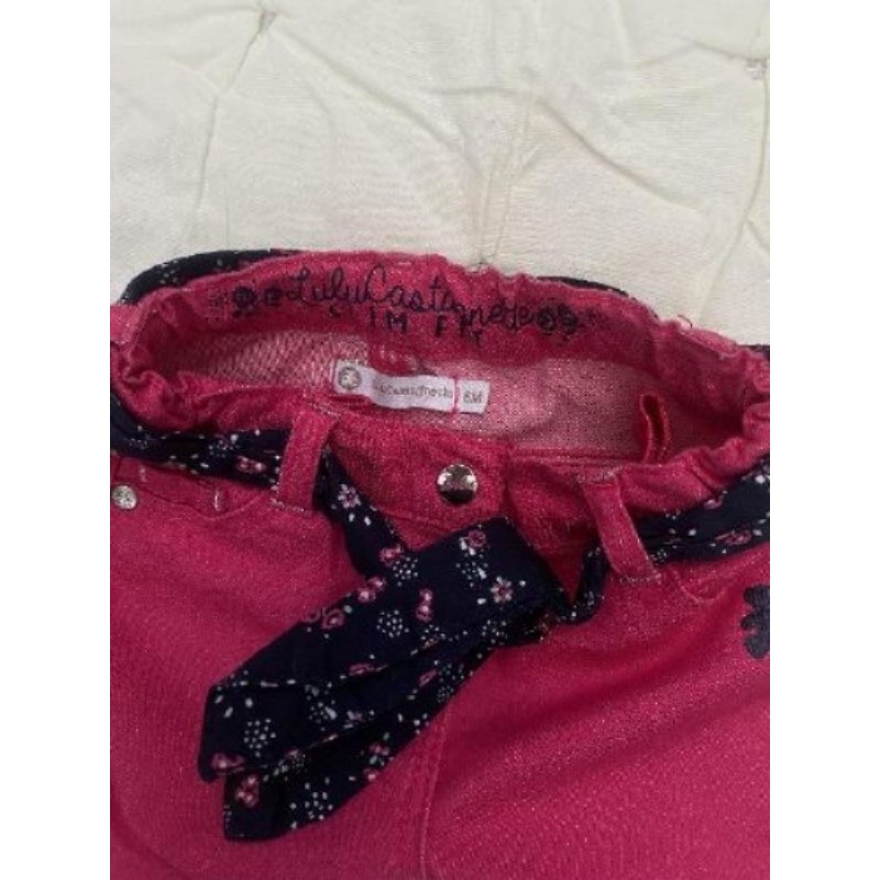 Pantalon fuchsia Lulu Castagnette, taille 6 mois, neuf