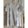 Tee-shirt blanc et bleu Taille 42/44