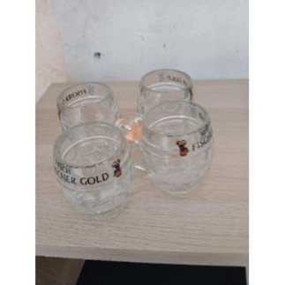 Lot de 4 choppes à bière 