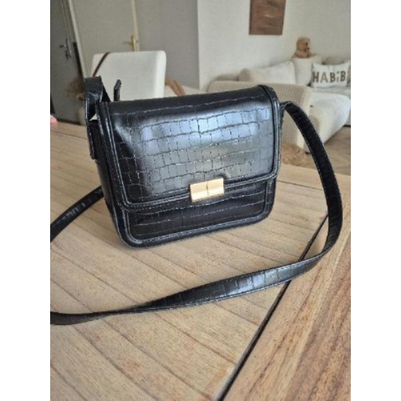 Sac à main Primark noir et doré