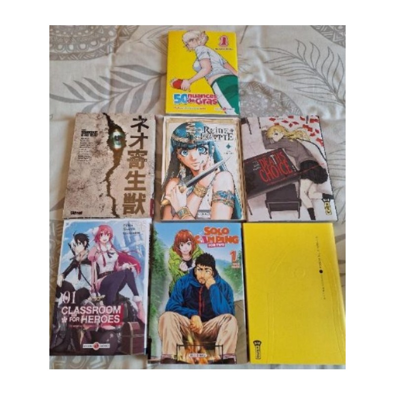 Lot de 7 mangas - Tous des 1er tomes - Lu une fois