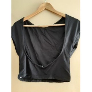 T-shirt lycra noir dos nu...