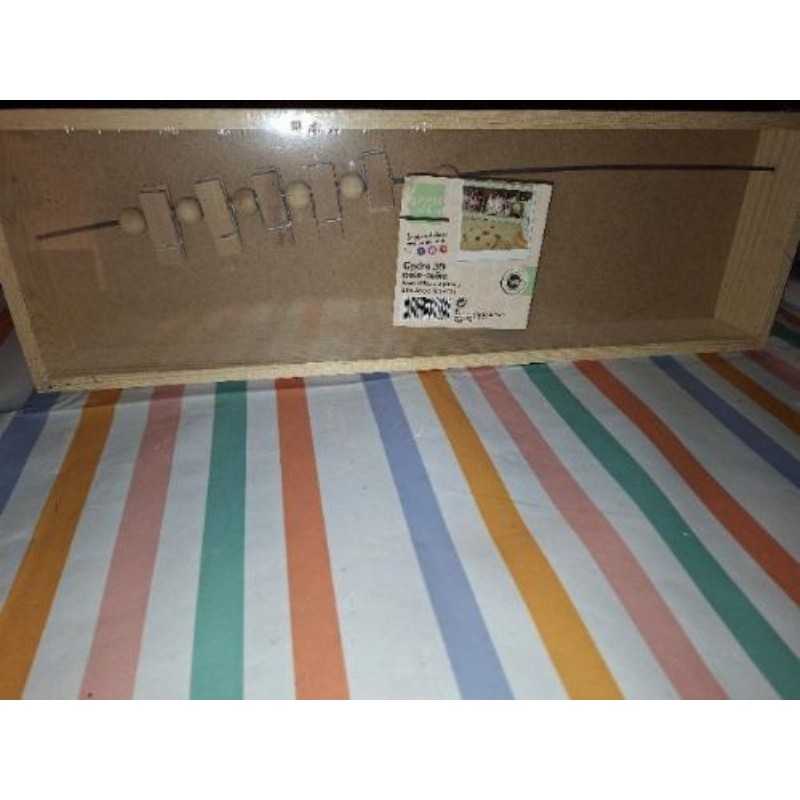 Cadre 3D pêle-mêle avec câble + 5 pinces (NEUF) Dimensions 38.5x12x4