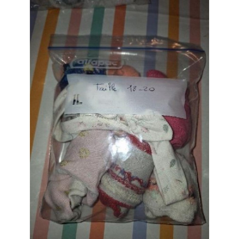 Lot 6 chaussettes - taille 18/20 + un bandeau chx TU