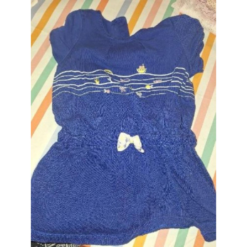 Robe manches courtes bleu SERGENT MAJOR 24mois 86cm